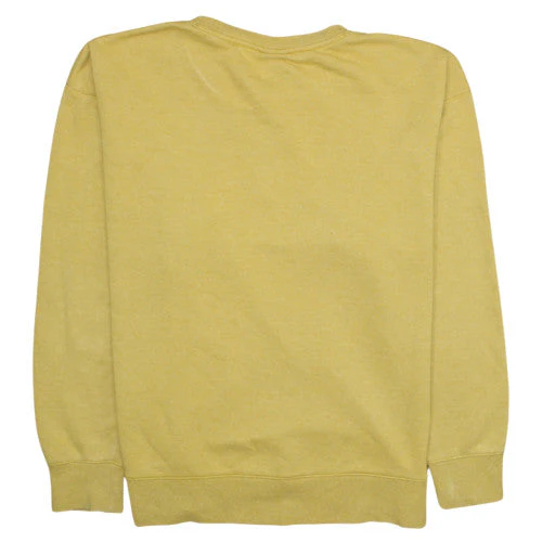 Nike Womens Yellow Crew Neck Pullover Sweatshirt XL Cotton Blend - Image 4