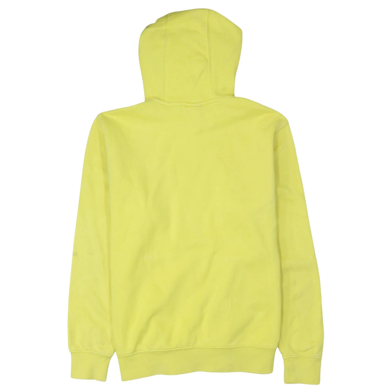 Nike Women's Yellow Pullover Hoodie Sweatshirt Size M Cotton Blend - Image 4