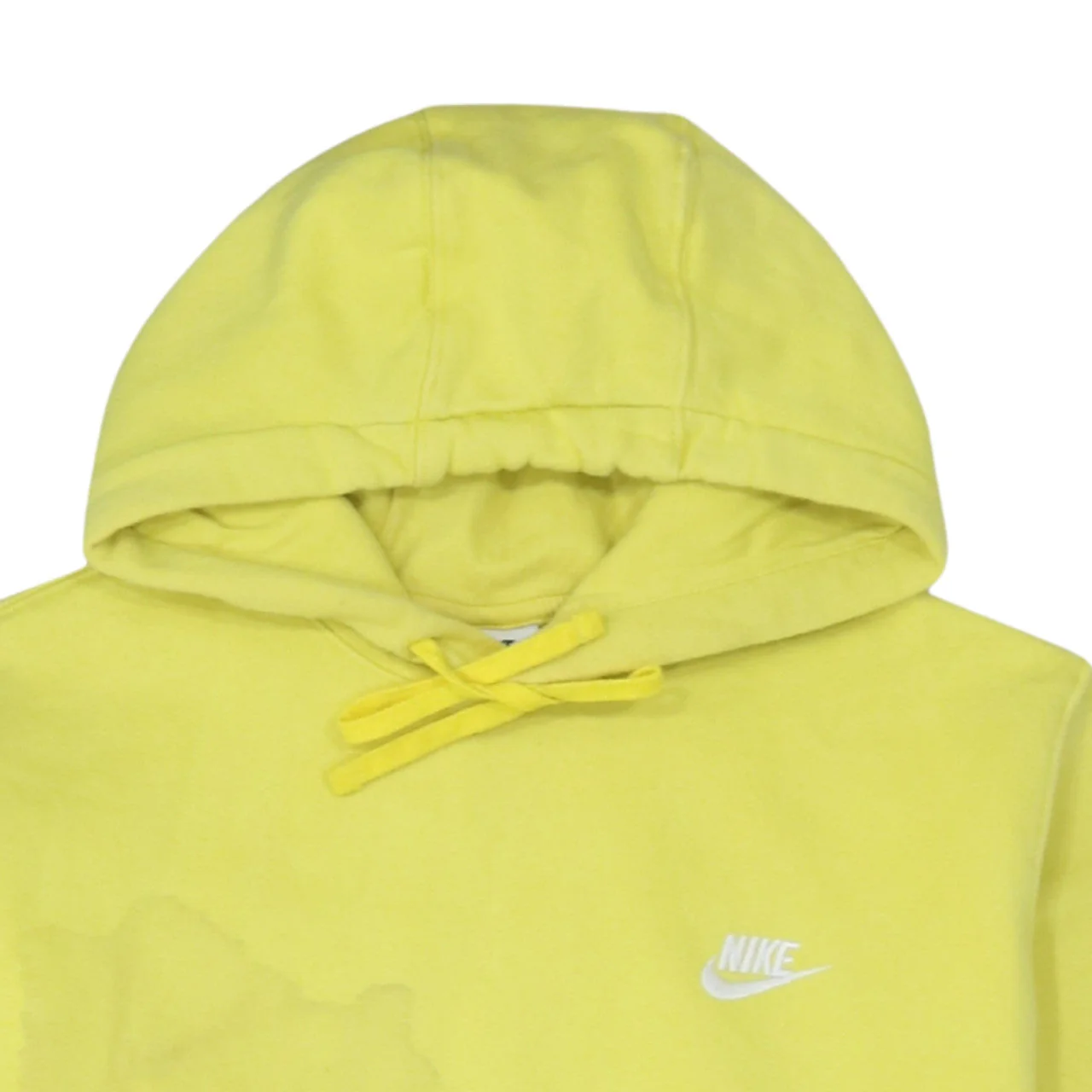 Nike Women's Yellow Pullover Hoodie Sweatshirt Size M Cotton Blend - Image 8