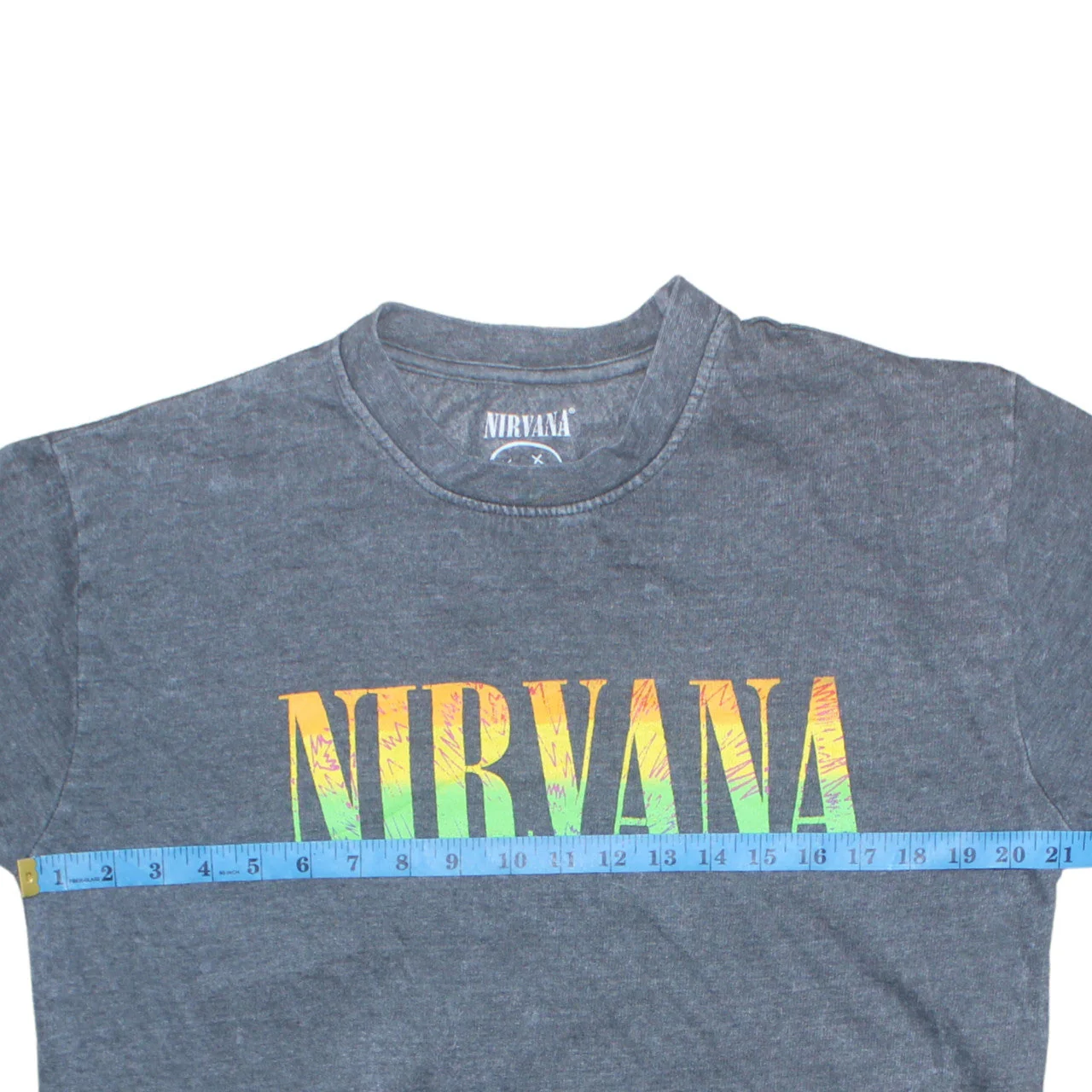 Nirvana Men's Grey Graphic Logo Pullover Sweatshirt M - Image 3