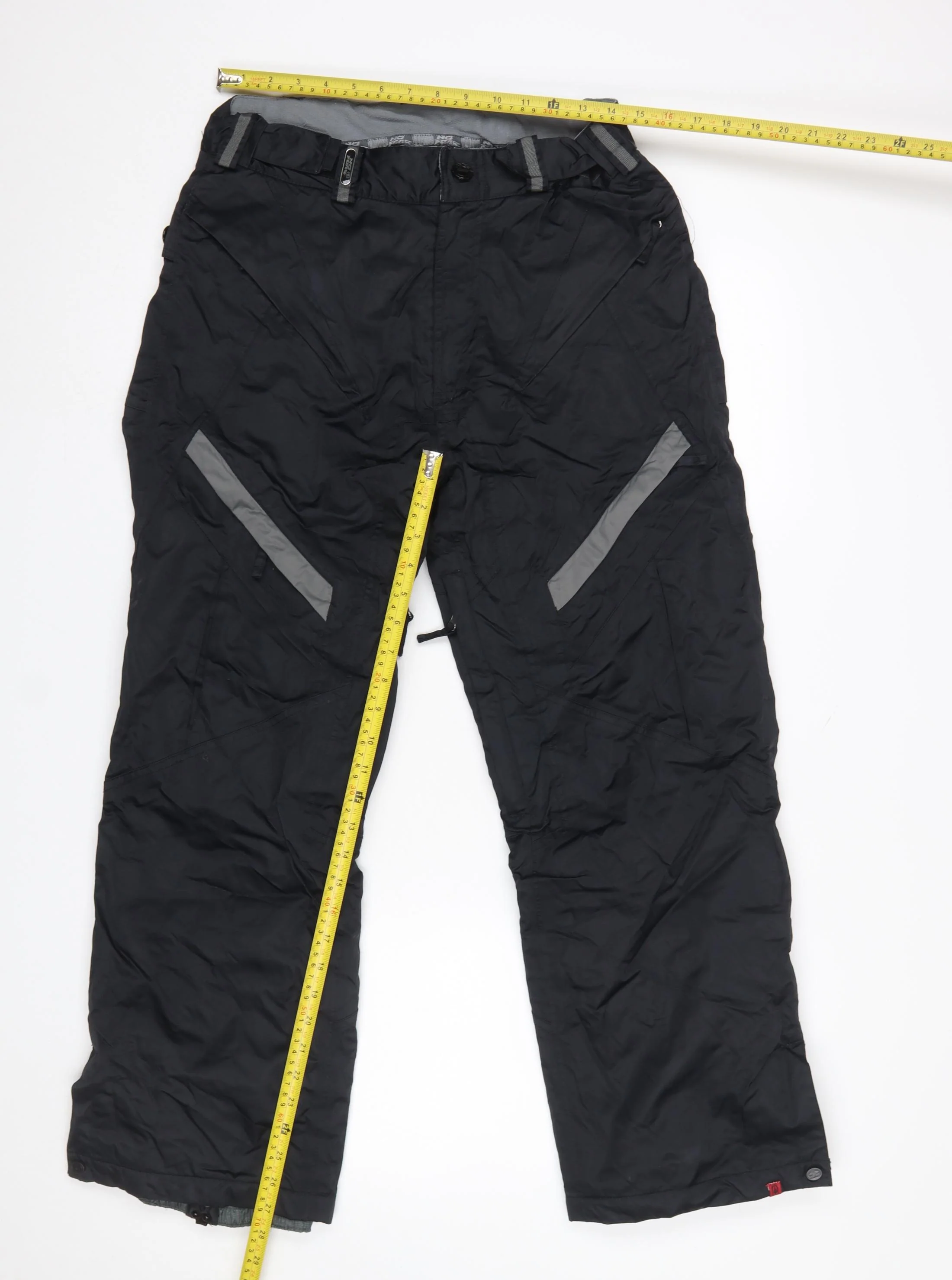 No Fear Men’s Black Snow Pants S Waterproof Insulated Winter Trousers - Image 2