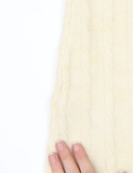 Nobody’s Child Women’s Ivory Knit Wool Blend Pencil Skirt M - Image 6