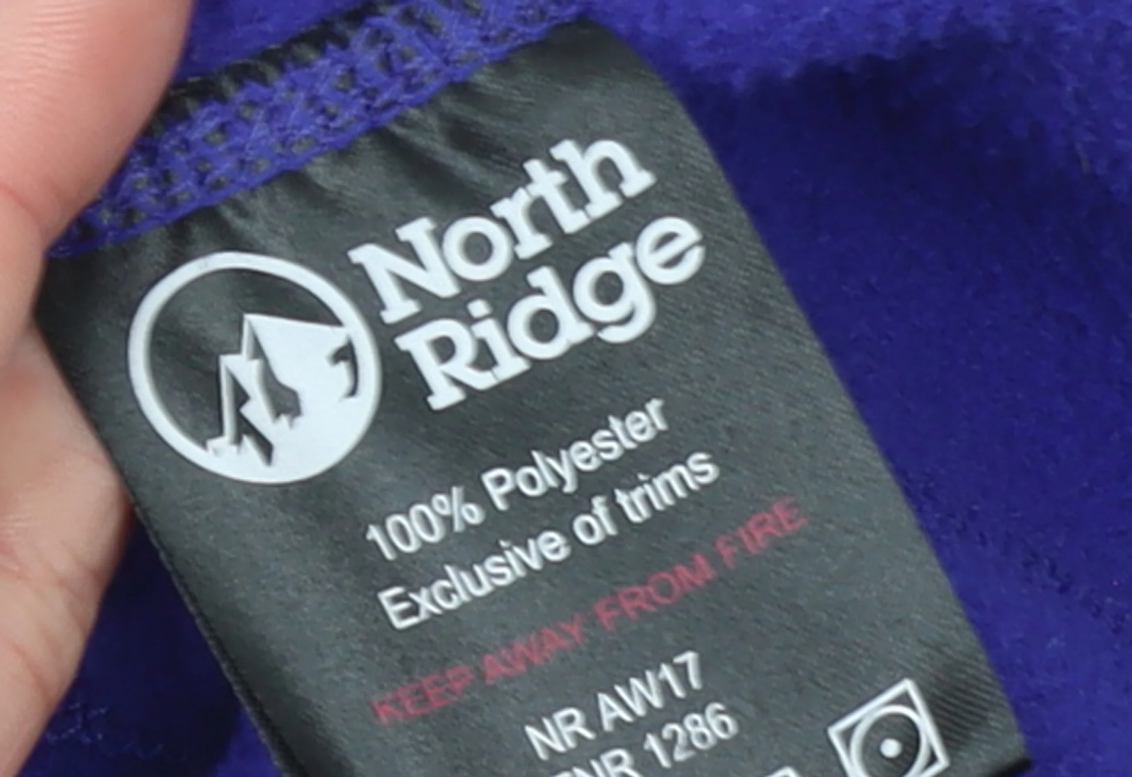North Ridge Women's Purple Fleece Pullover Sweatshirt UK 12 - Image 5