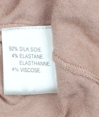 Nougat London Women’s Pink Silk Blend Tie Front Cardigan Size S - Image 4