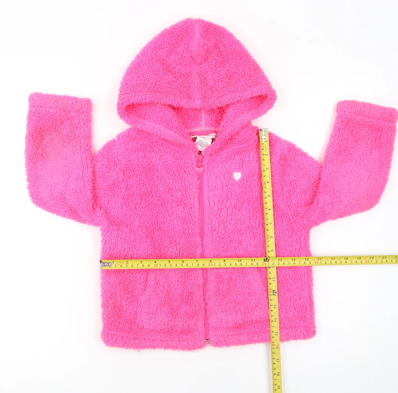 Nula Bug Girls Pink Faux Fur Full Zip Hoodie 5-6 Years - Image 2