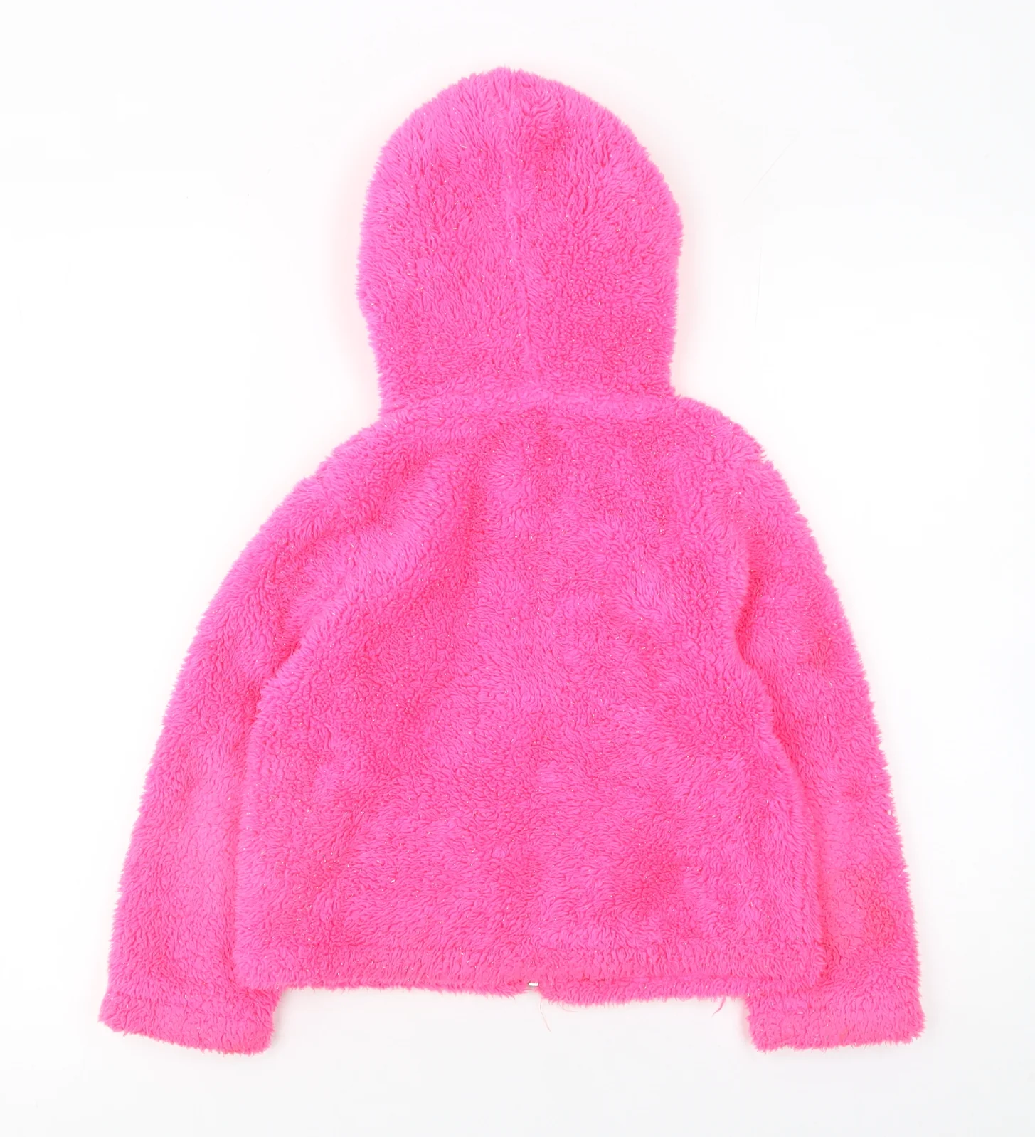 Nula Bug Girls Pink Faux Fur Full Zip Hoodie 5-6 Years - Image 3