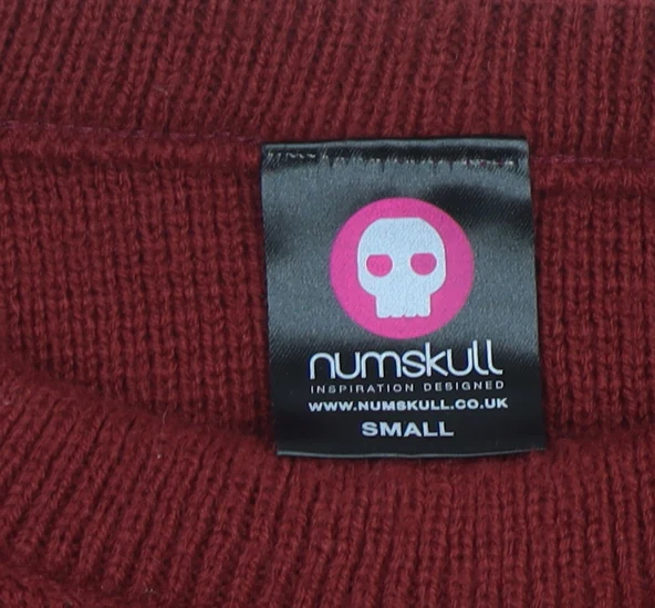 Numskull Men Red Christmas Street Fighter Knit Jumper Small - Image 4