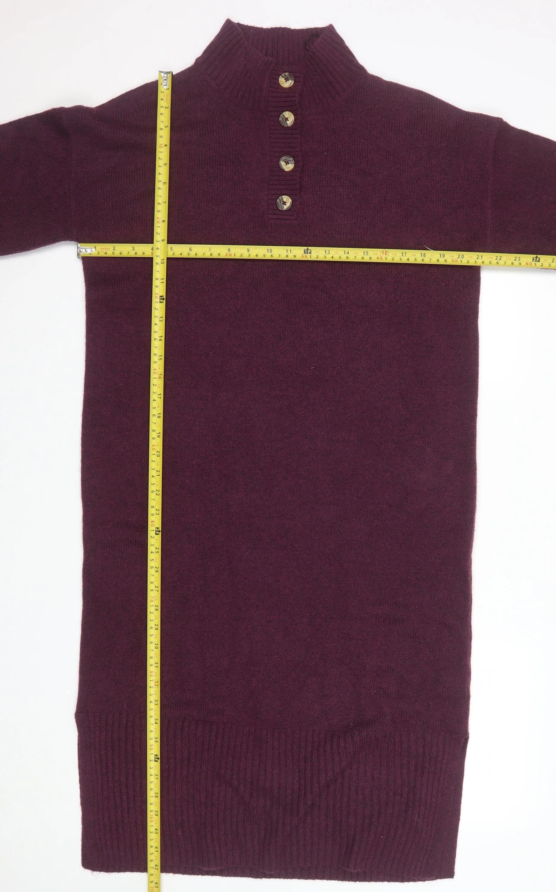Nutmeg Women’s Purple Jumper Dress Size 12-14 High Neck Knit - Image 2