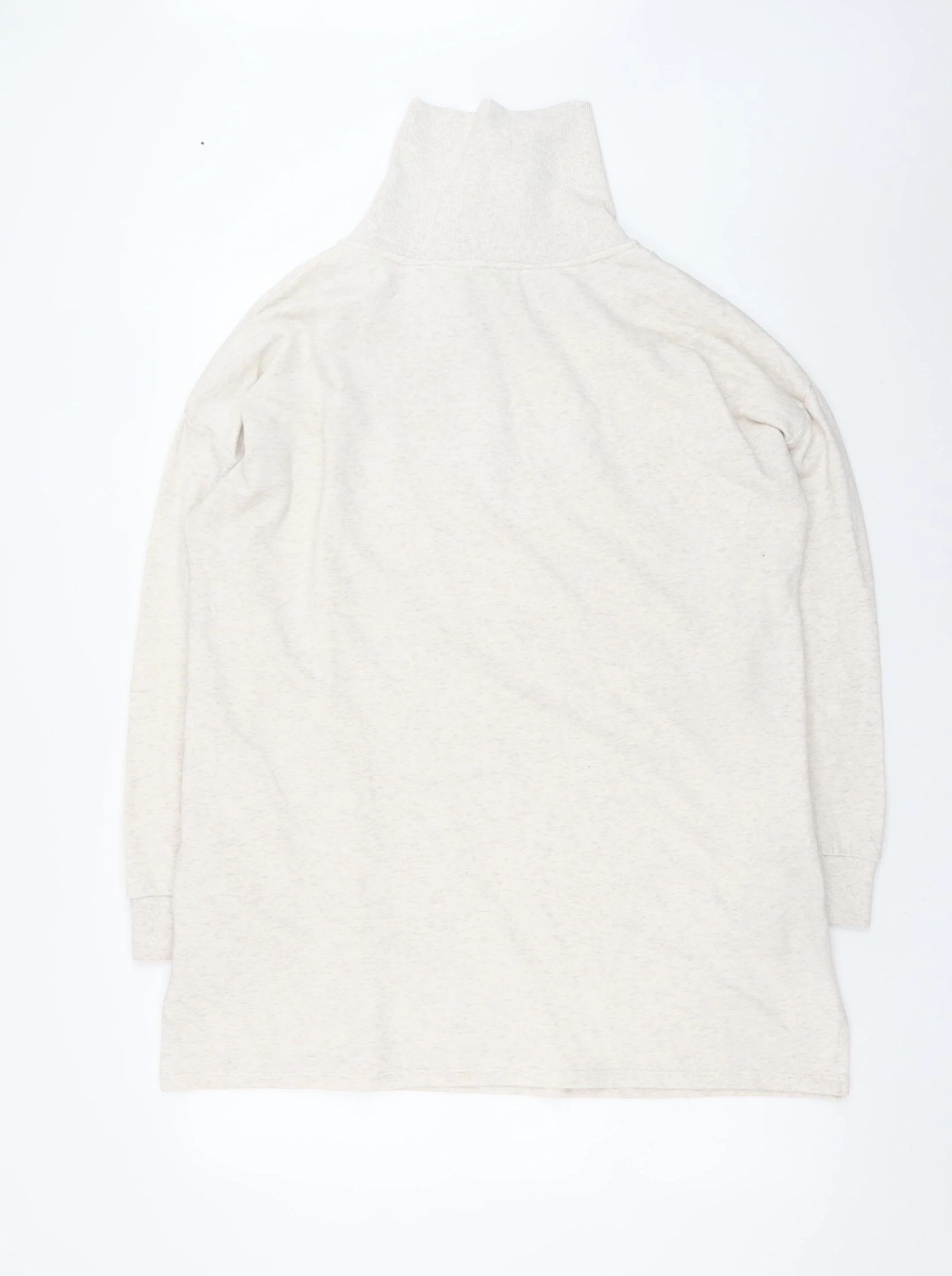 Nutmeg Womens Beige High Neck Knit Sweater Dress Size 14 - Image 3