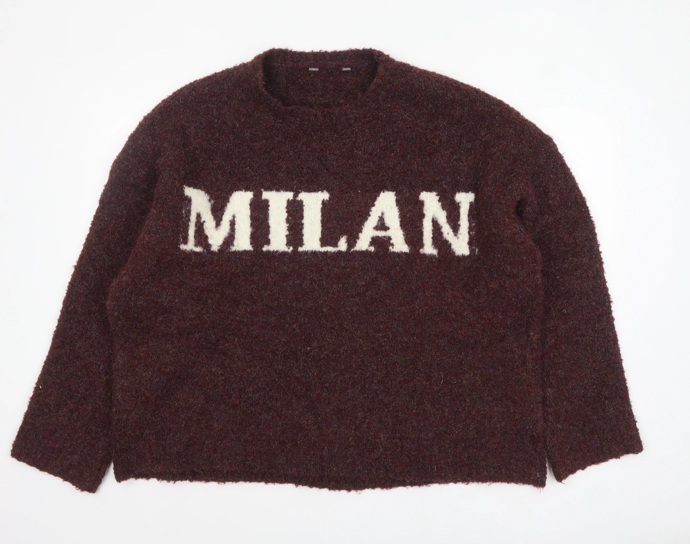 Nutmeg Womens Brown 'MILAN' Pullover Jumper Size 20 Plus Knit Wool Blend