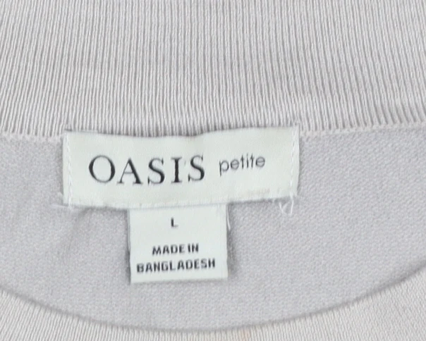 Oasis Petite Women’s Beige L Pullover Knit Jumper Relaxed Fit - Image 5