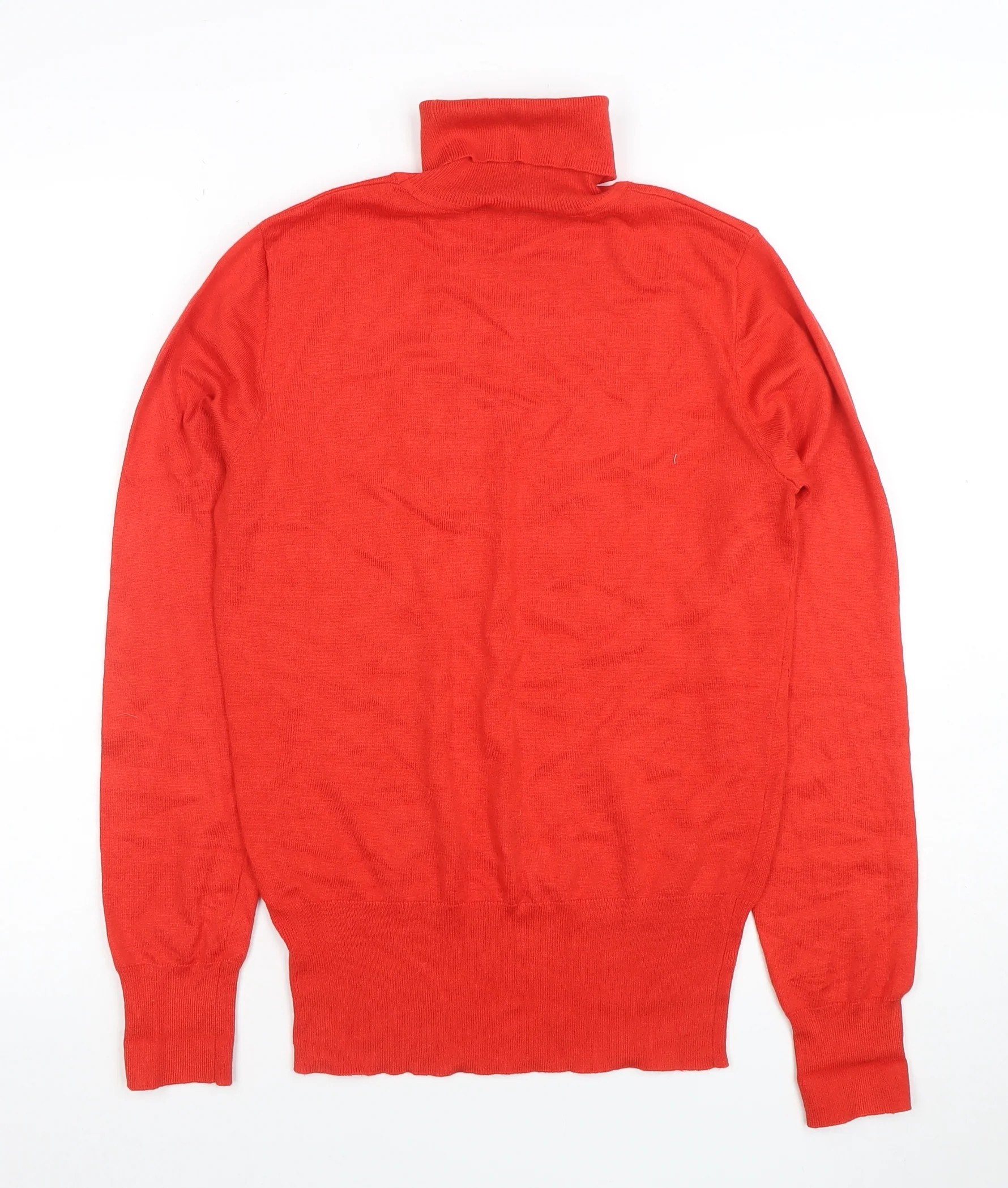 Oasis Women Red Roll Neck Knit Jumper Size M - Image 3