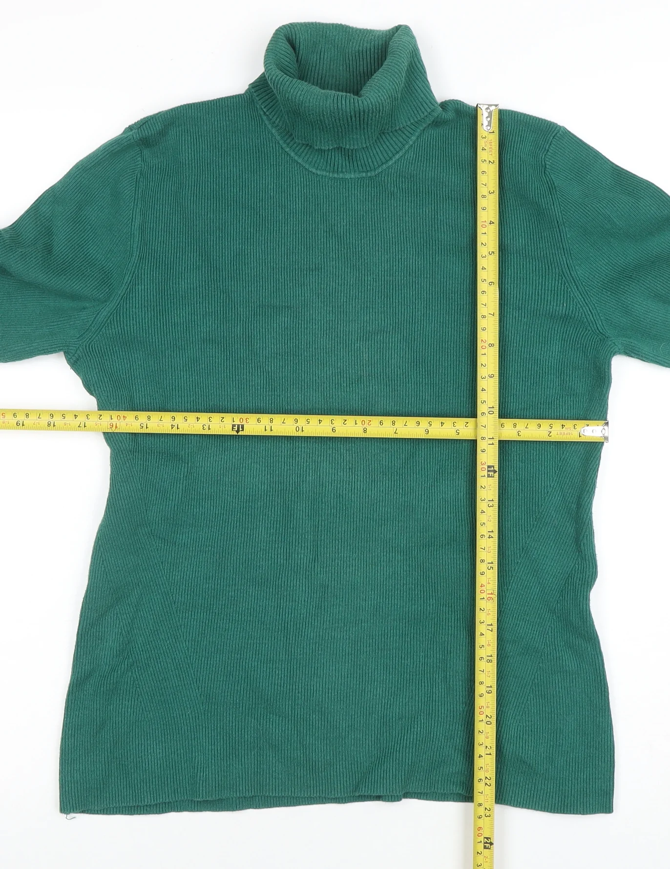 Oasis Women’s Green Roll Neck Long Sleeve Knit Jumper Size L - Image 2