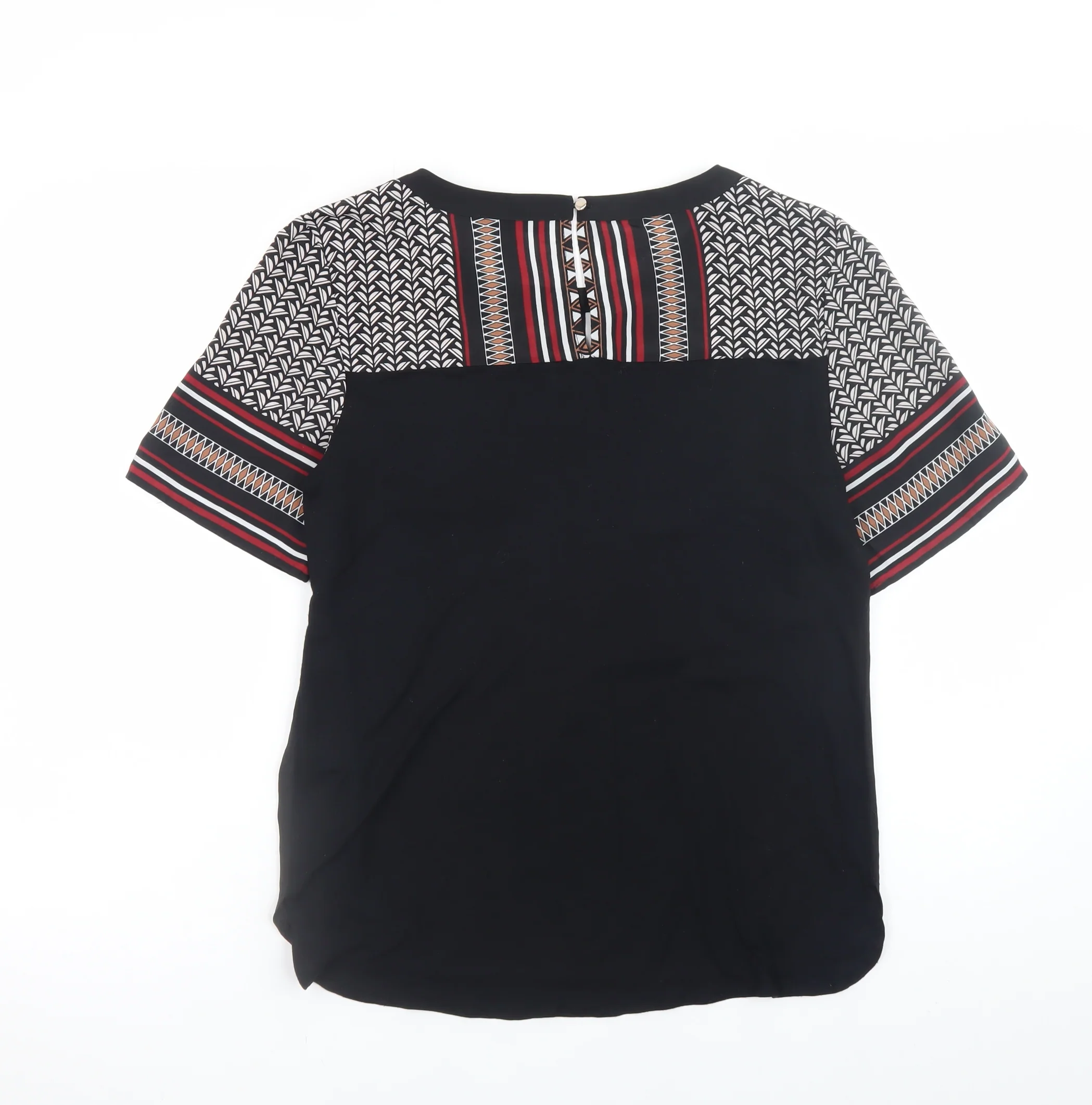 Oasis Women's Multicoloured Geometric Tunic Blouse Size 12 - Image 3