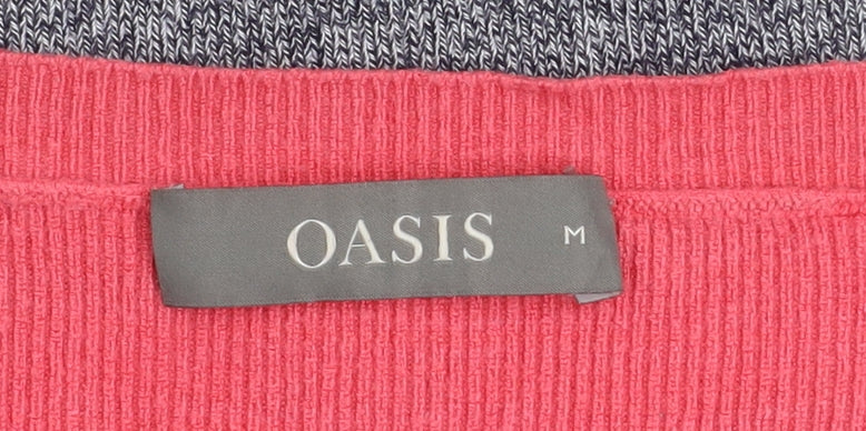 Oasis Women's Multicoloured Striped Boat Neck Knit Jumper M - Image 4