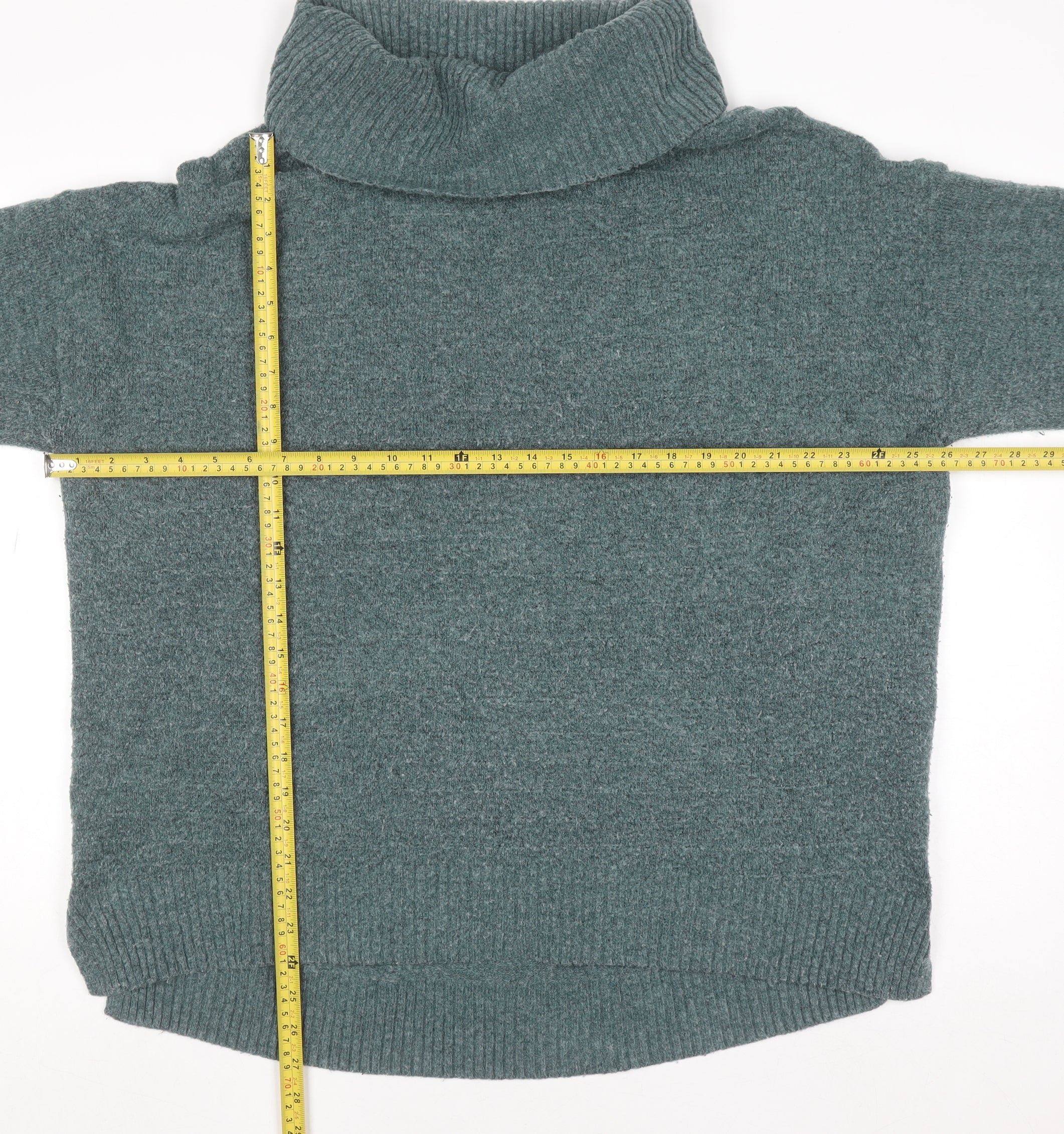 Old Navy Women’s Green Roll Neck Knit Jumper XL Tall - Image 2