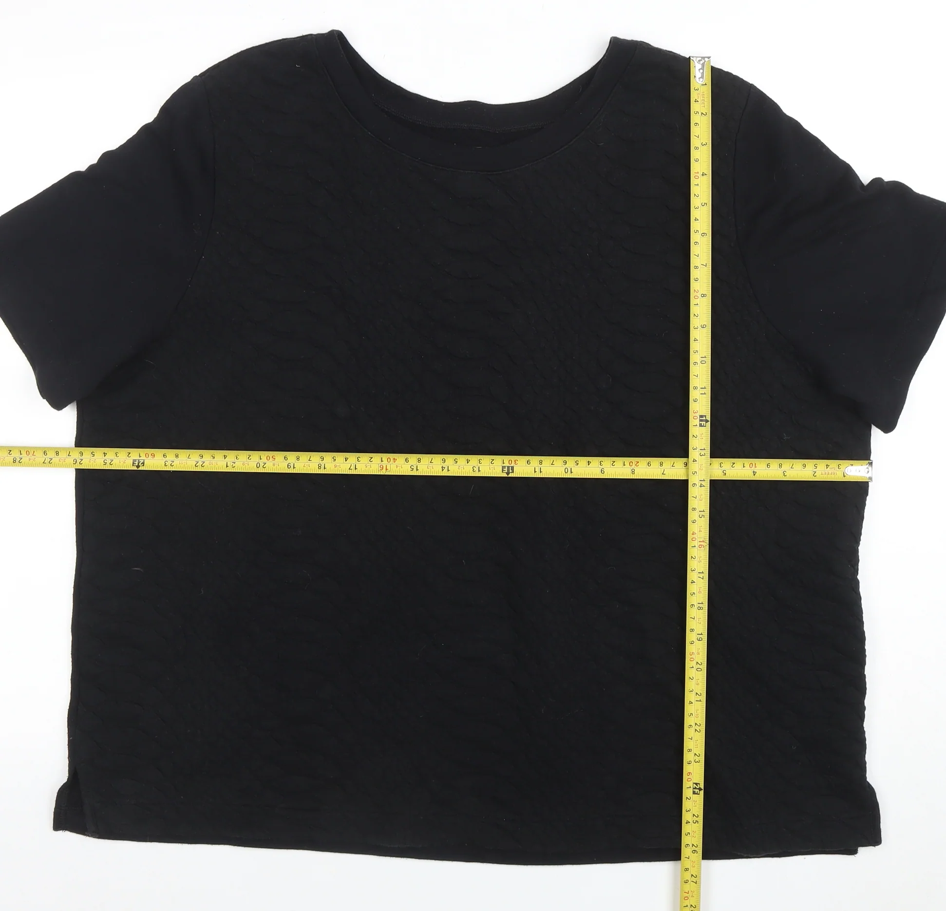Old Navy Women's Black 2XL Short Sleeve Basic T-Shirt - Image 2