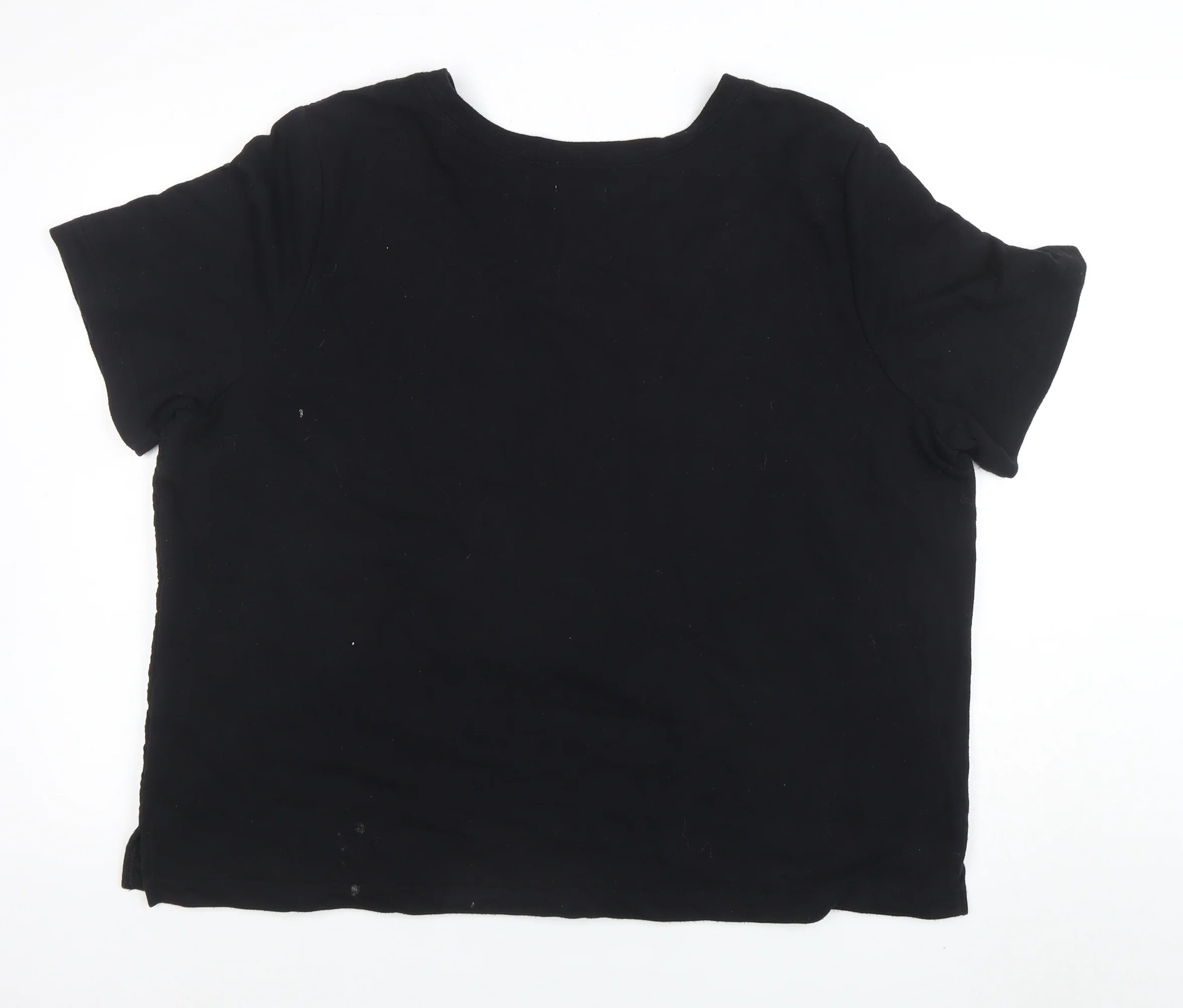 Old Navy Women's Black 2XL Short Sleeve Basic T-Shirt - Image 3