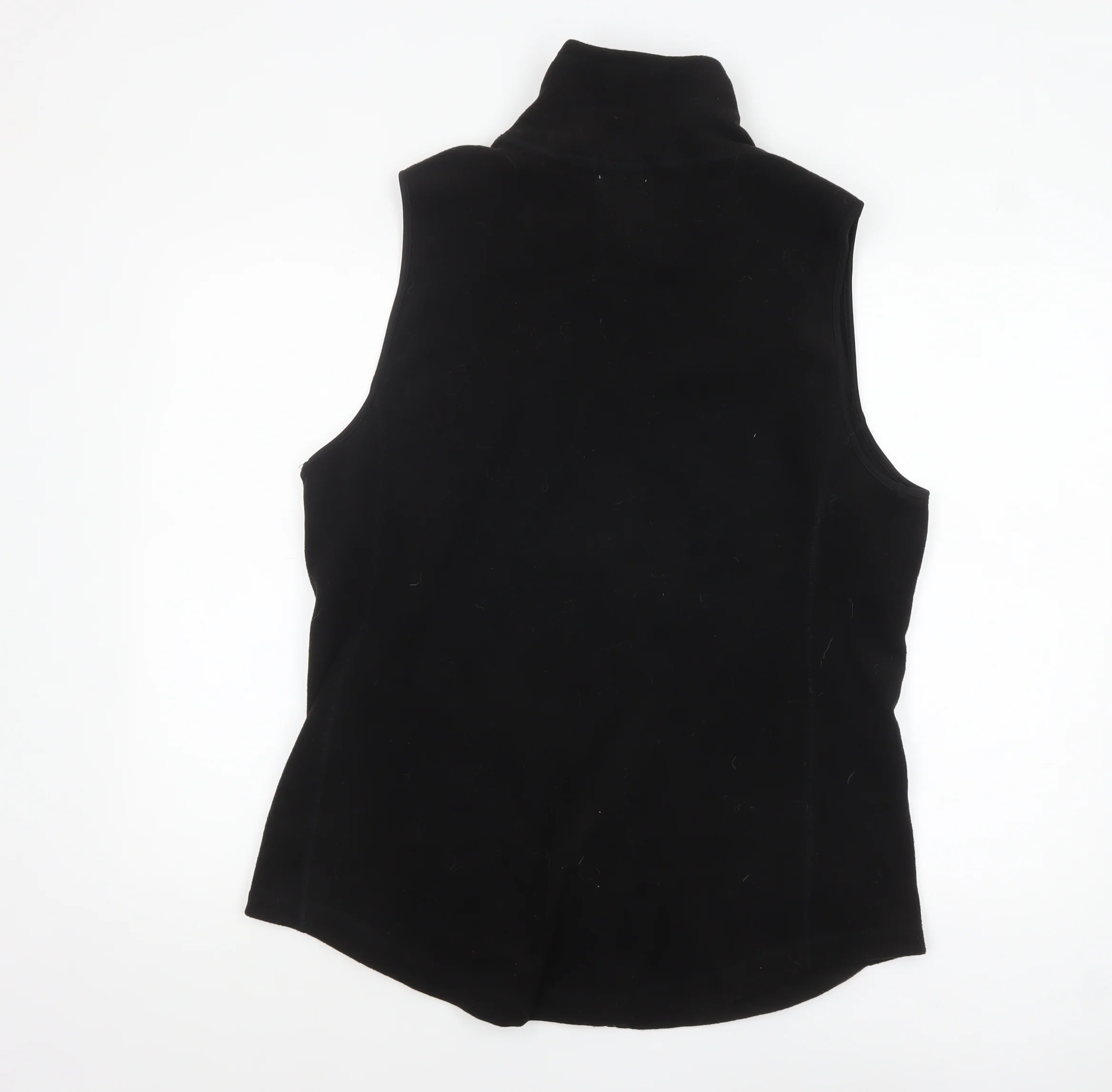 Old Navy Women's Black Fleece Zip Waistcoat XL Tall - Image 3