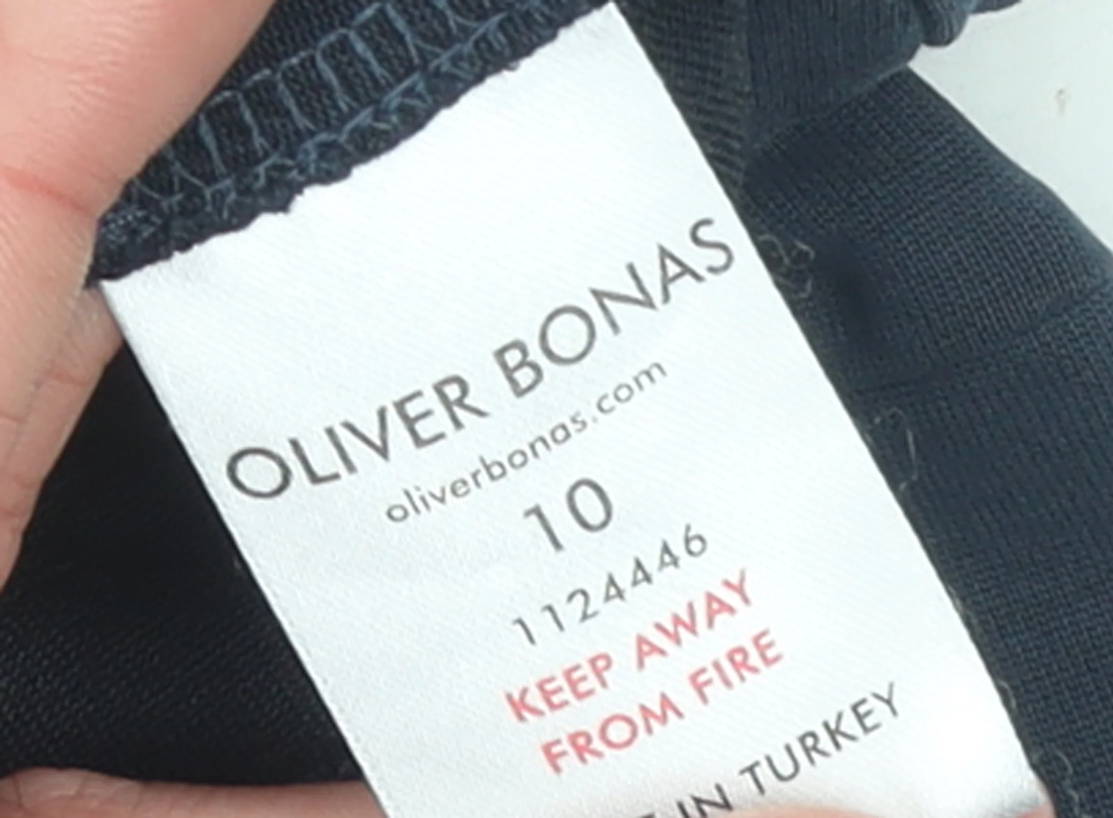 Oliver Bonas Women Blue Size 10 Relaxed Jersey Tie Sleeve Tunic Blouse - Image 4
