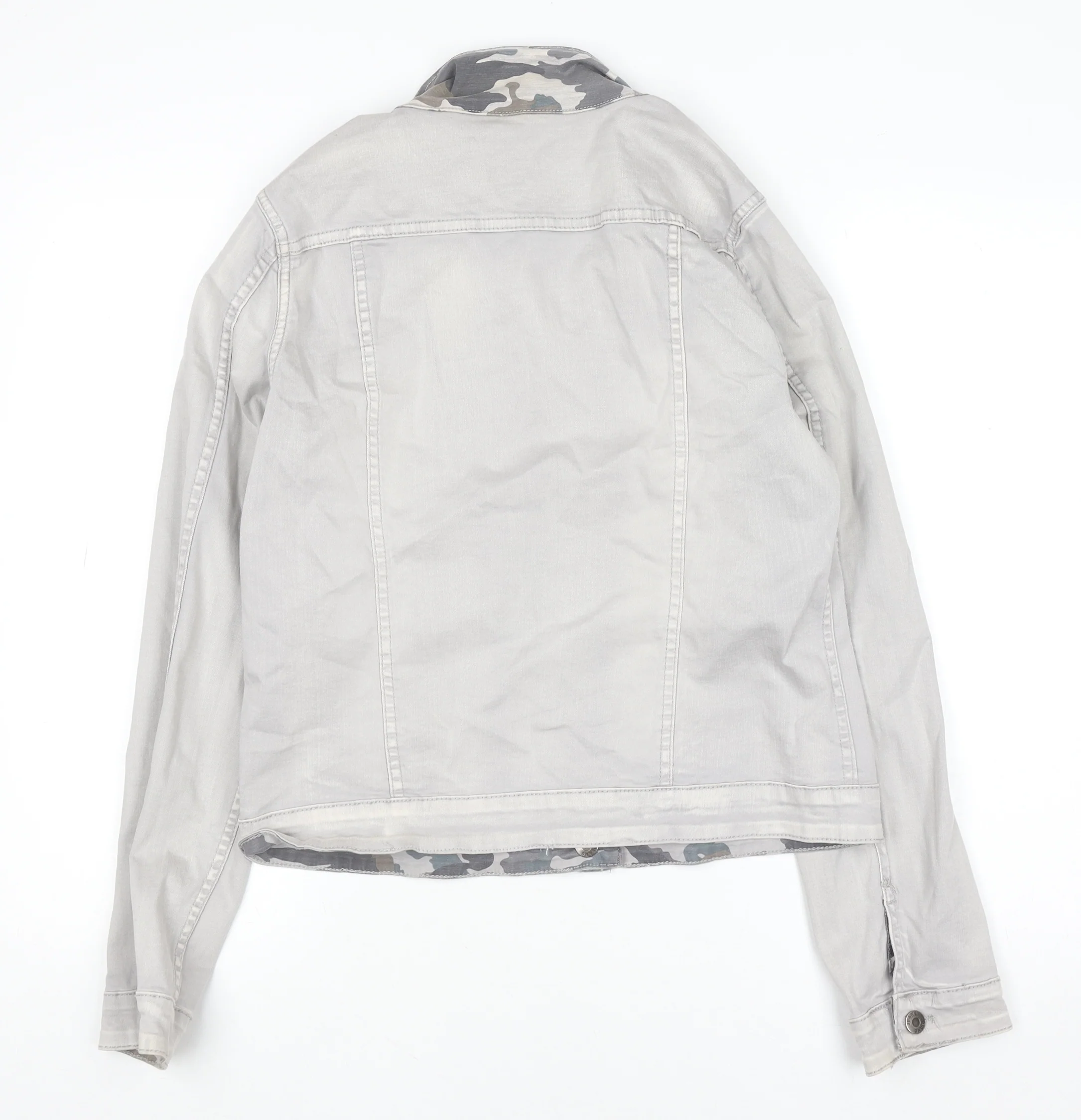 Onado Women's Grey Cotton Blend Denim Style Jacket XL - Image 3