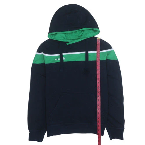 O'Neills Men's Blue & Green Pullover Hoodie XS Fleece Logo - Image 3