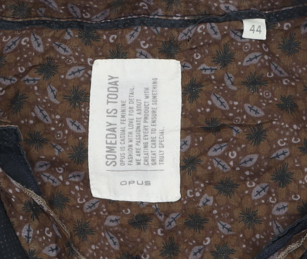 OPUS Women's Black Cotton Ruffle Trim Long Sleeve Blouse Size 16 - Image 5