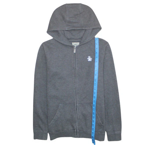 Original Penguin Boys Grey Full Zip Hoodie 12-13 Years Cotton Blend - Image 3
