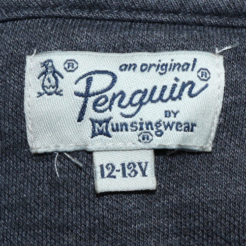 Original Penguin Boys Grey Full Zip Hoodie 12-13 Years Cotton Blend - Image 5