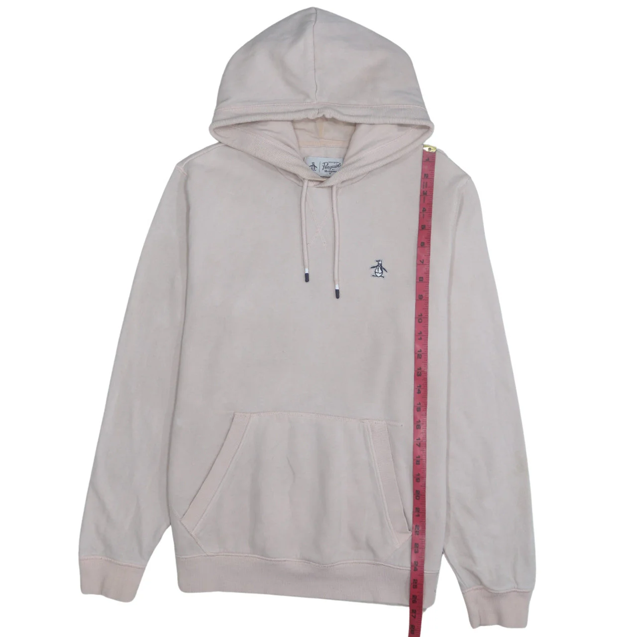 Original Penguin Men's Beige Pullover Hoodie Size M Regular Fit - Image 3