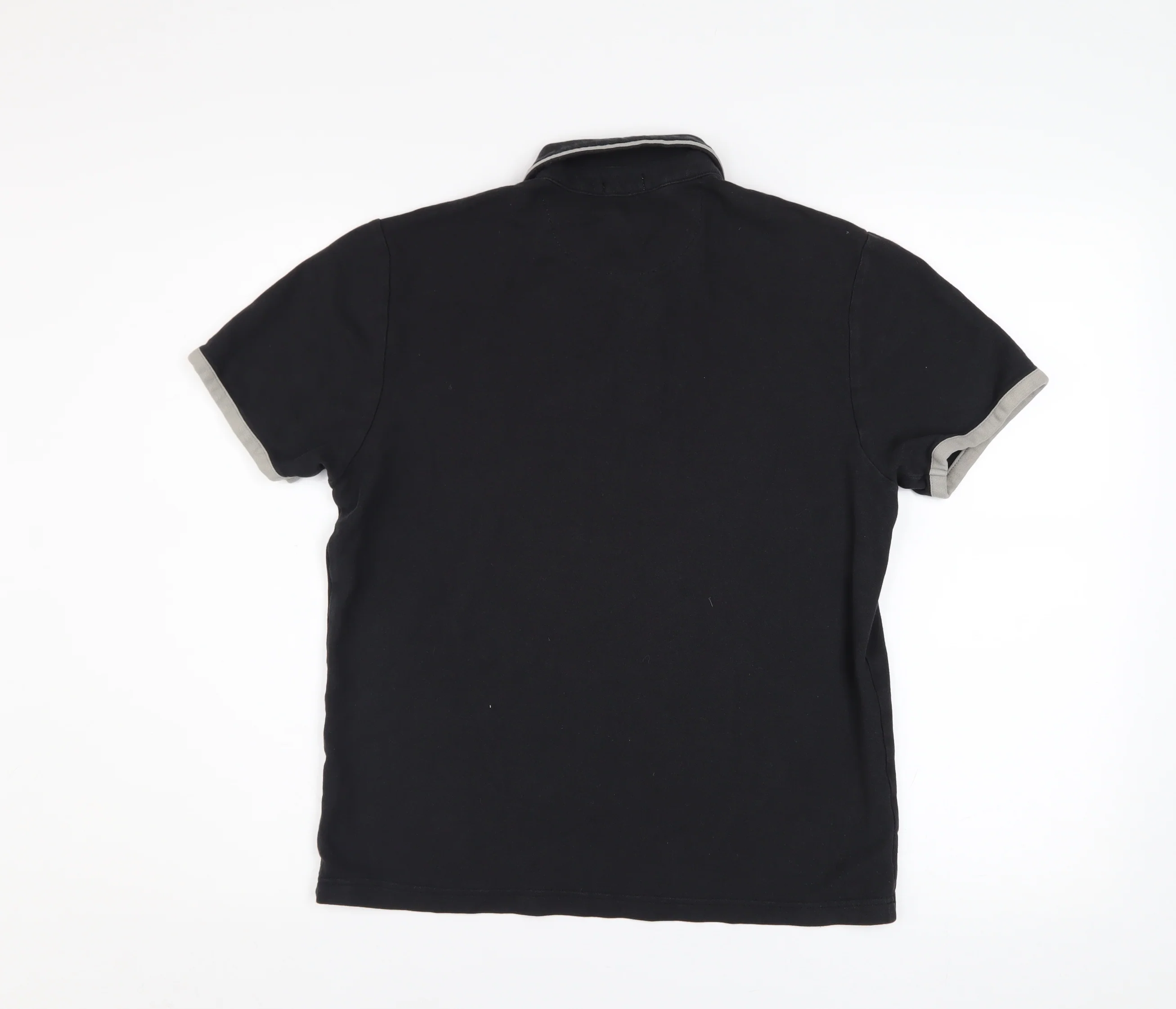 Original Penguin Men's Black Slim Fit Cotton Polo Shirt Size S - Image 3