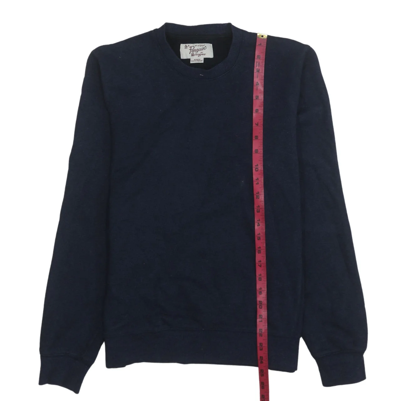 Original Penguin Men's Blue Crew Neck Sweatshirt Size M - Image 3