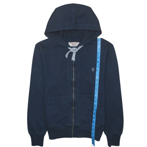 Original Penguin Men's Blue Full Zip Hoodie Size S Regular Fit - Image 3