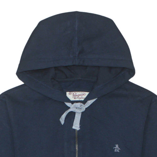 Original Penguin Men's Blue Full Zip Hoodie Size S Regular Fit - Image 7
