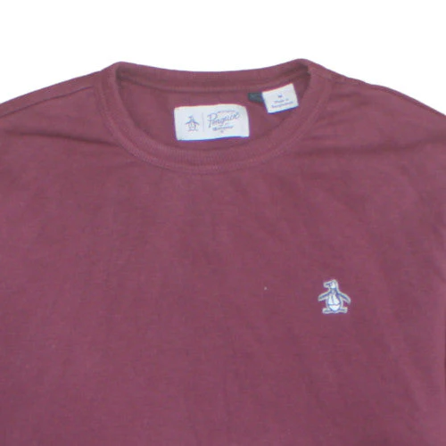 Original Penguin Men's Red Cotton Crew Neck Sweatshirt M - Image 7