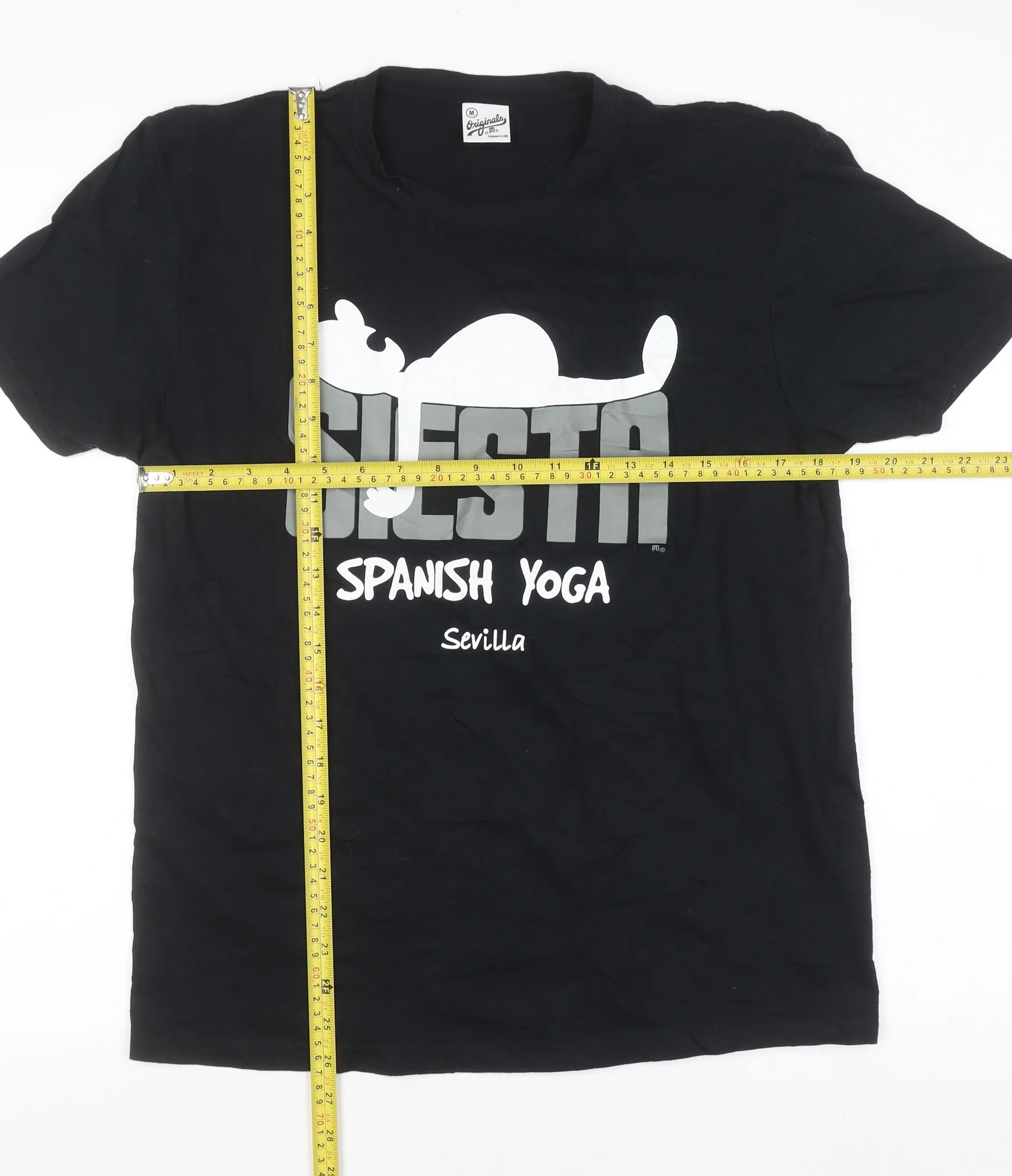 Originals by PM Men's Black Funny Graphic T-Shirt M - Image 2