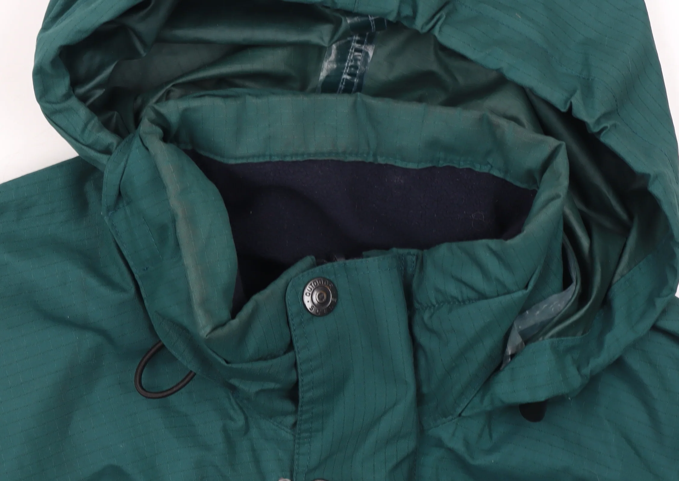 Outdoor Scene Men's Green Waterproof Hooded Jacket Size S - Image 6