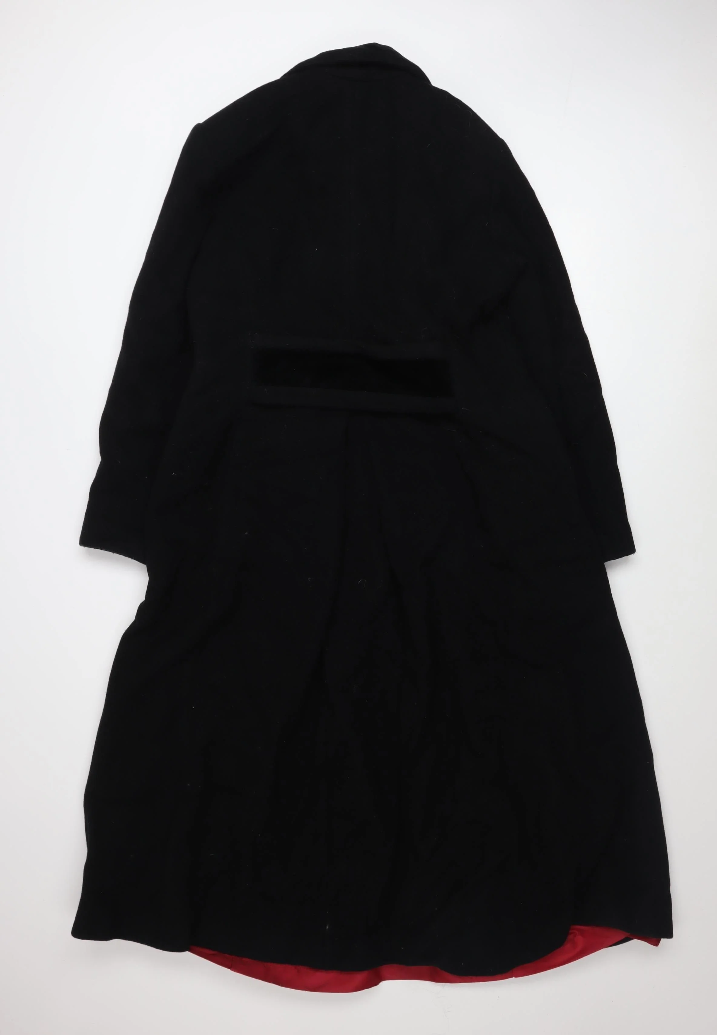 Outer Layer Women's Black Wool Cashmere Blend Long Overcoat Size 14 - Image 3