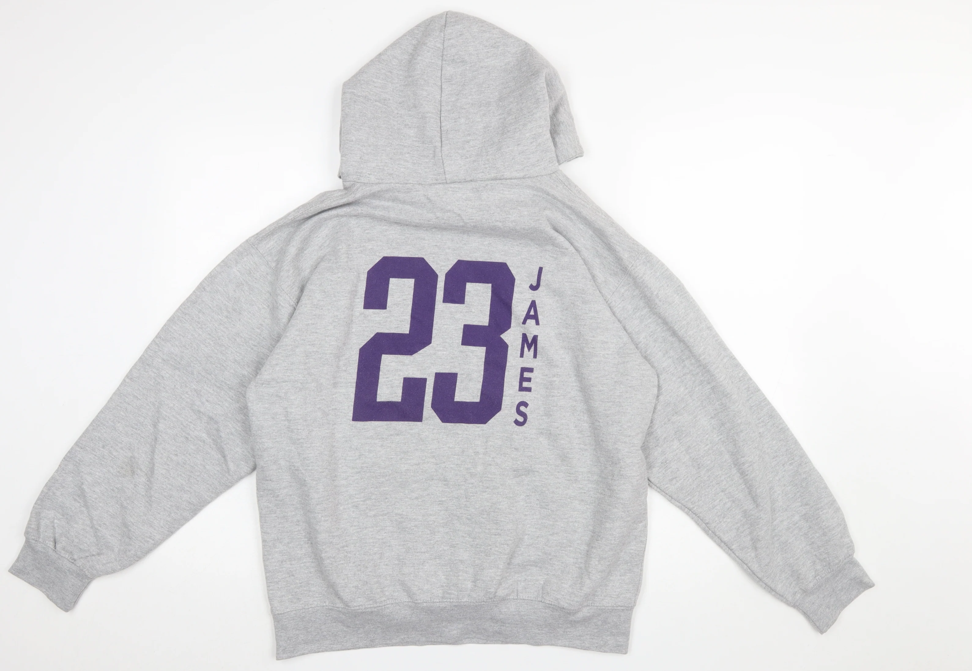 Outerstuff Women Grey Los Angeles Lakers Hoodie M Basketball Style - Image 3