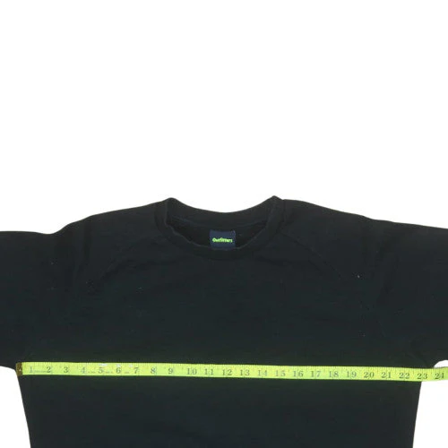 Outfitters Men's Black Crew Neck Pullover Sweatshirt Size M - Image 2