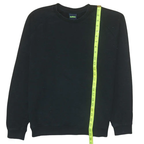 Outfitters Men's Black Crew Neck Pullover Sweatshirt Size M - Image 3