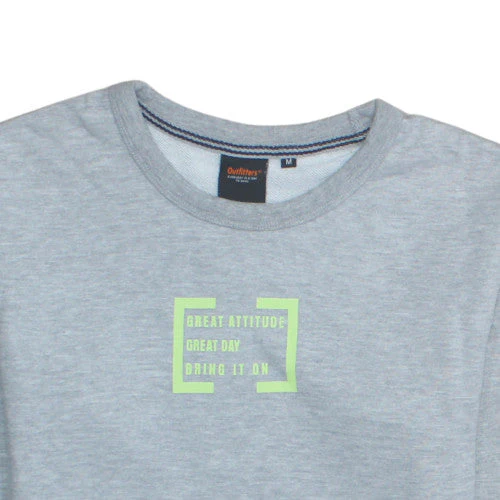 Outfitters Women Grey Crew Neck Pullover Sweatshirt M Relaxed Fit - Image 7