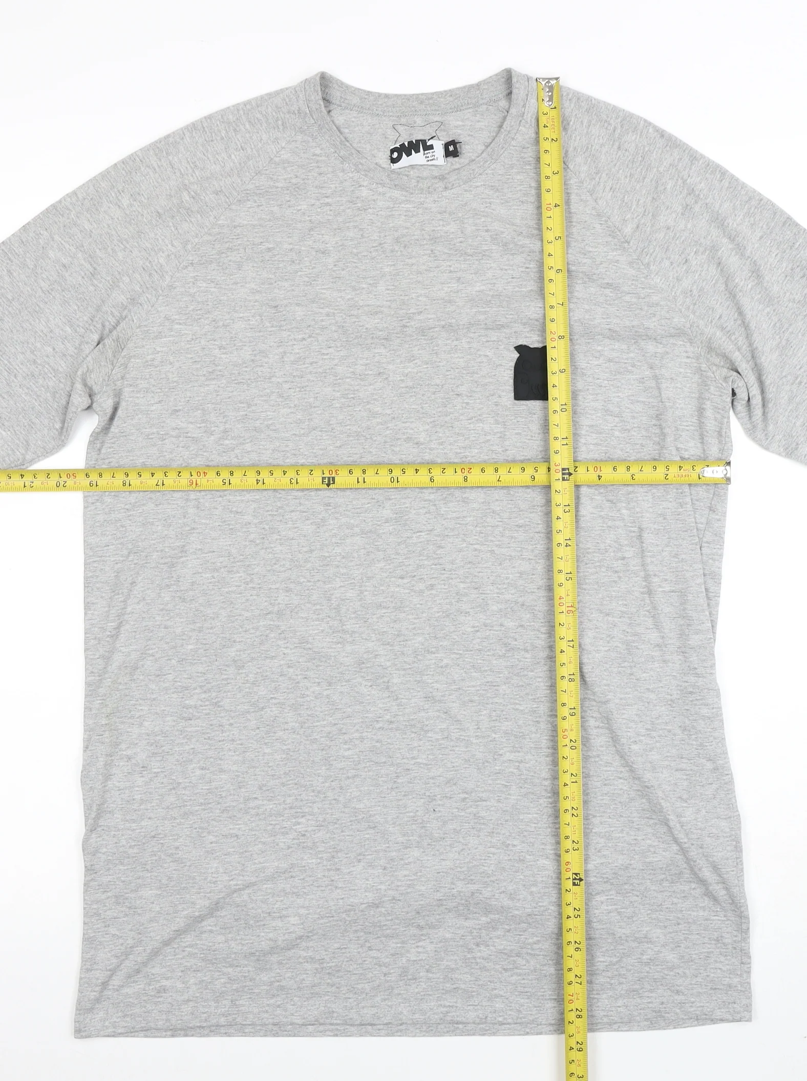 Owl Men's Grey Cotton Crew Neck Short Sleeve T-Shirt M - Image 2