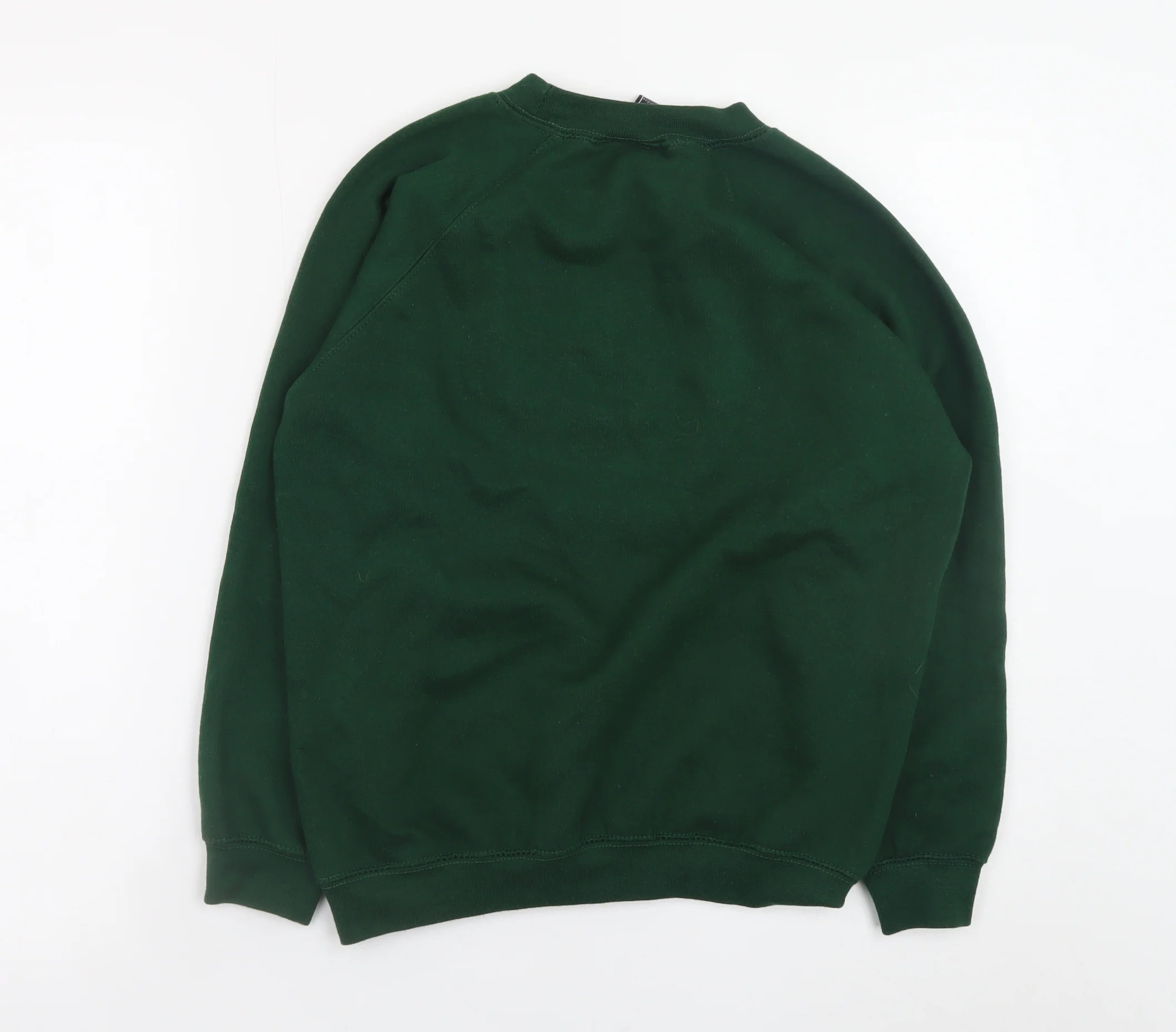 Oxford University Girls Green Pullover Sweatshirt 12-13 Years Fleece Logo - Image 3