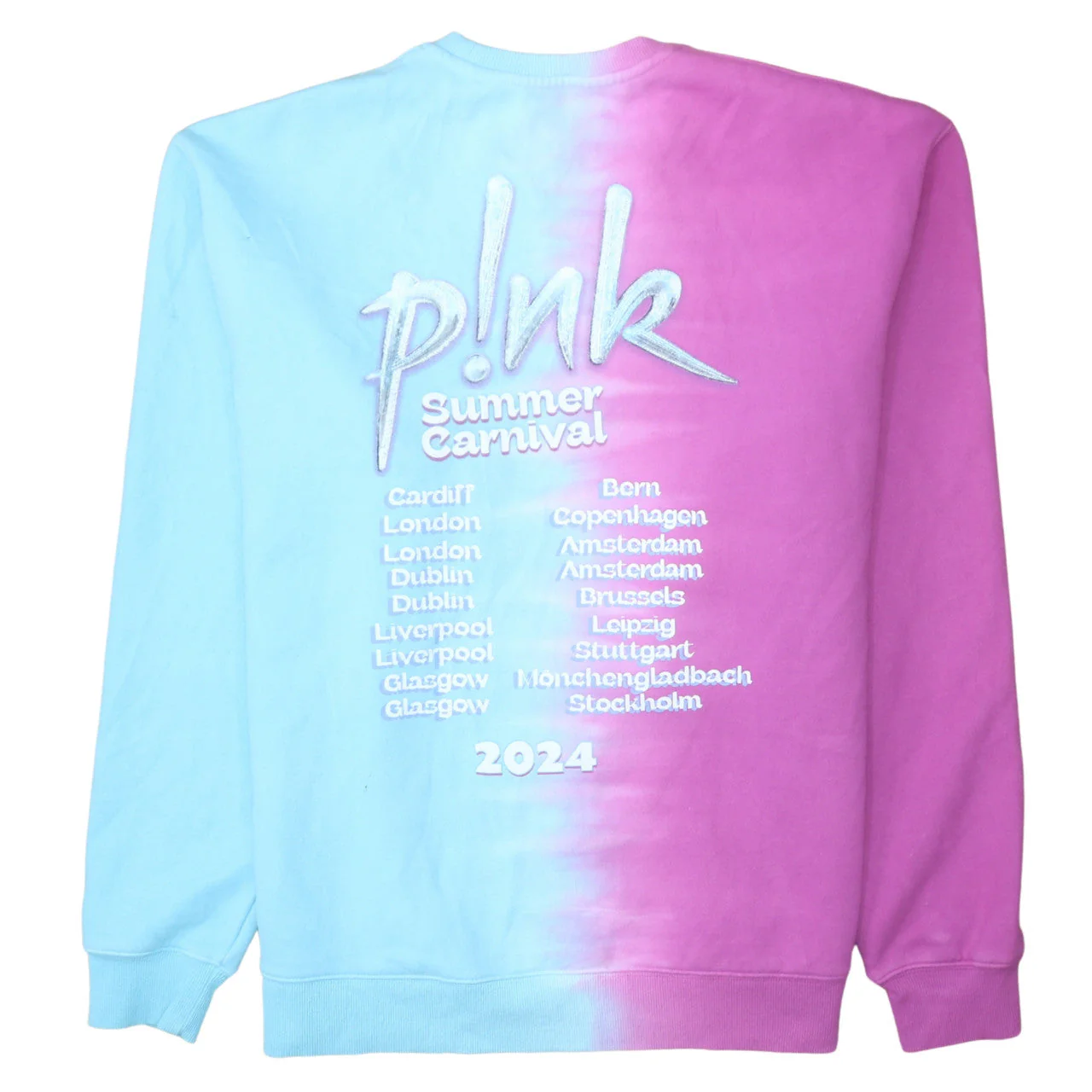 P!NK Women's Multicoloured Pullover Sweatshirt Medium Cotton Blend - Image 4