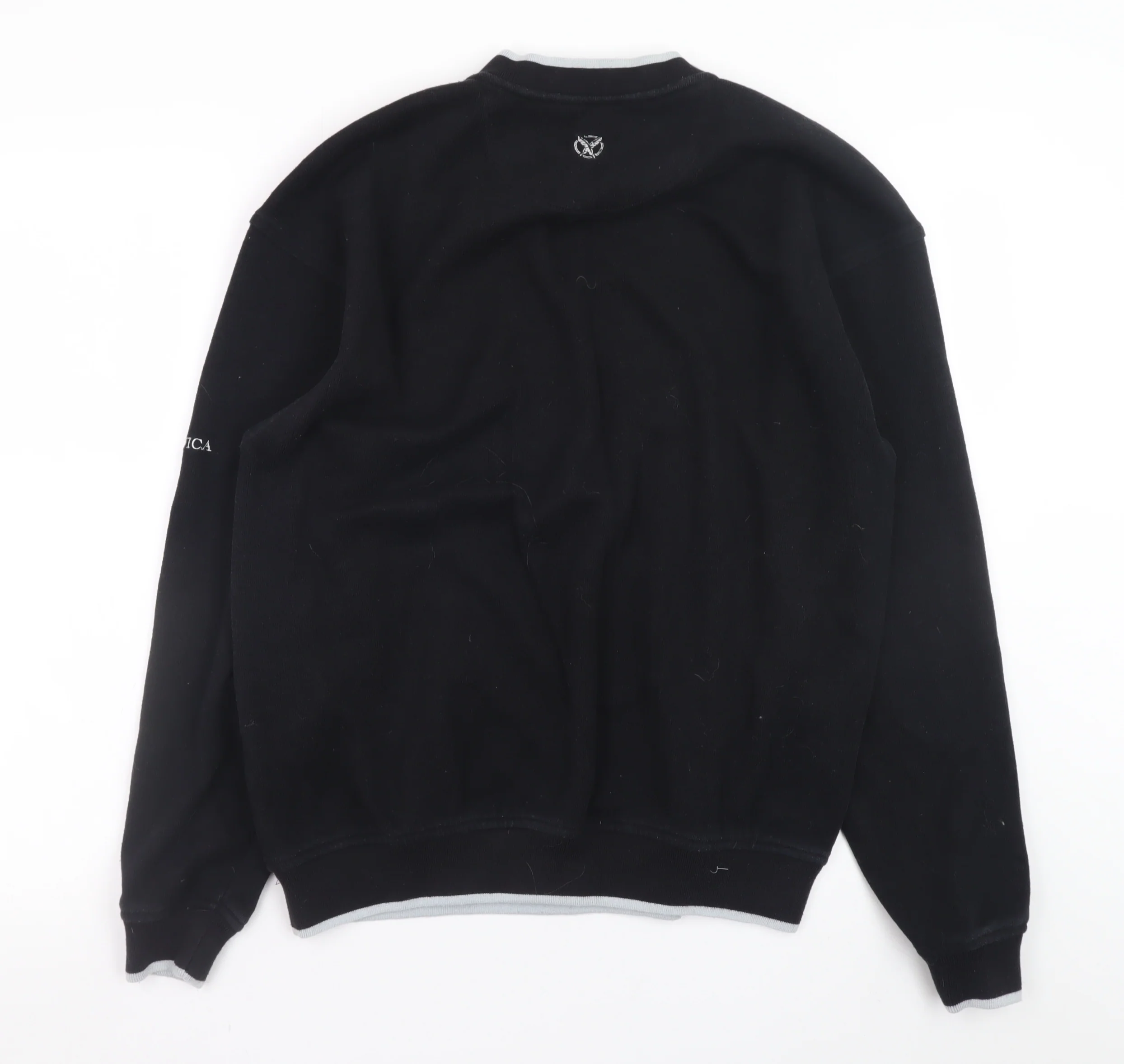 Paganica Men's Black Crew Neck Pullover Sweatshirt Size M - Image 3