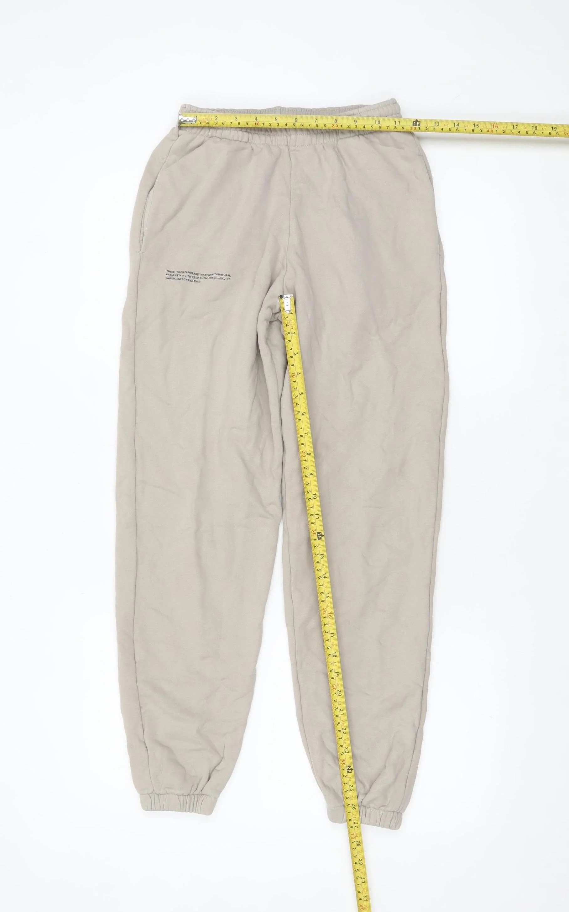 Pangaia Womens Beige 2XS Jogger Trousers 100% Organic Cotton - Image 2