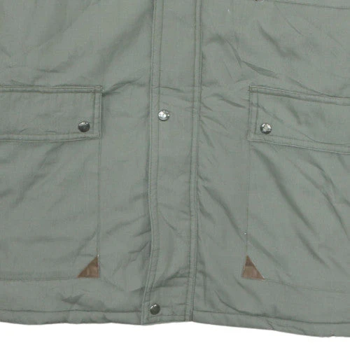 Panoply Men's Green XL Quilted Hunting Jacket with Pockets and Suede Shoulders - Image 7
