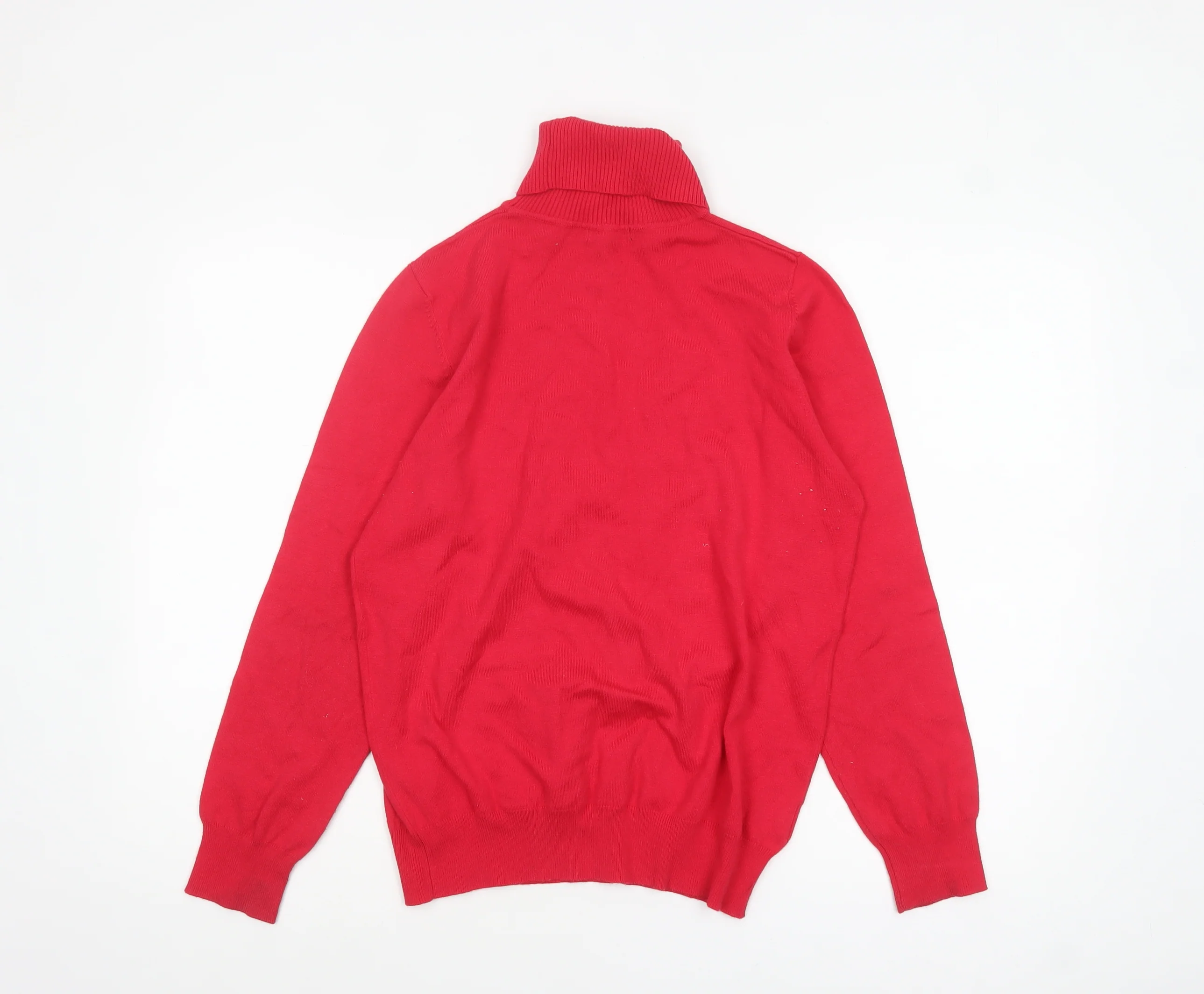 Papaya Women Red Roll Neck Long Sleeve Jumper Size 16 - Image 3