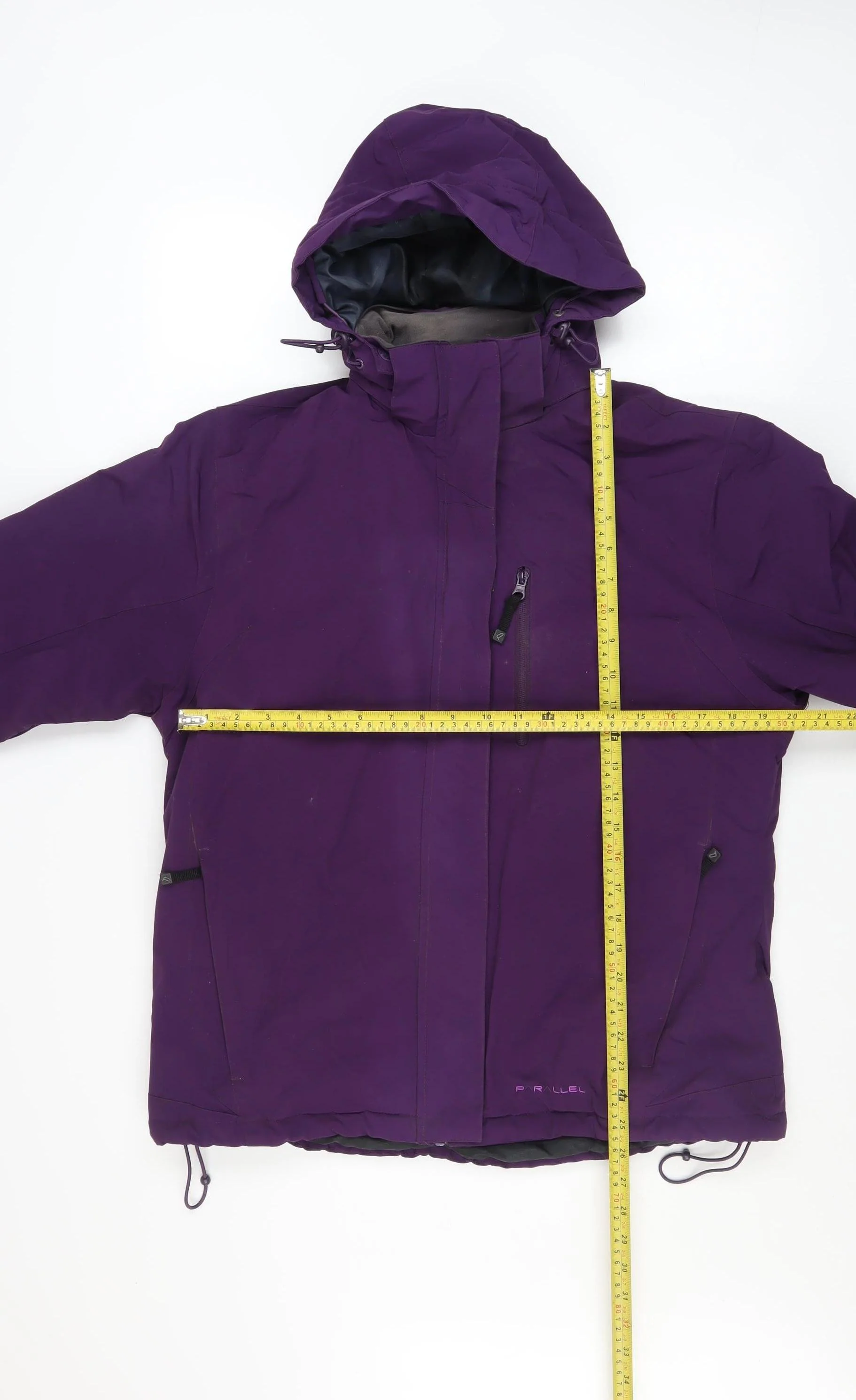 Parallel Womens Purple Waterproof Ski Jacket Size 16 Hooded Winter Coat - Image 2
